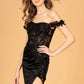 Off the Shoulder Sheer Bodice Mermaid Women Formal Dress by Elizabeth K - GL3082 - Special Occasion/Curves