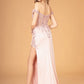 Off the Shoulder Sheer Bodice Mermaid Women Formal Dress by Elizabeth K - GL3082 - Special Occasion/Curves