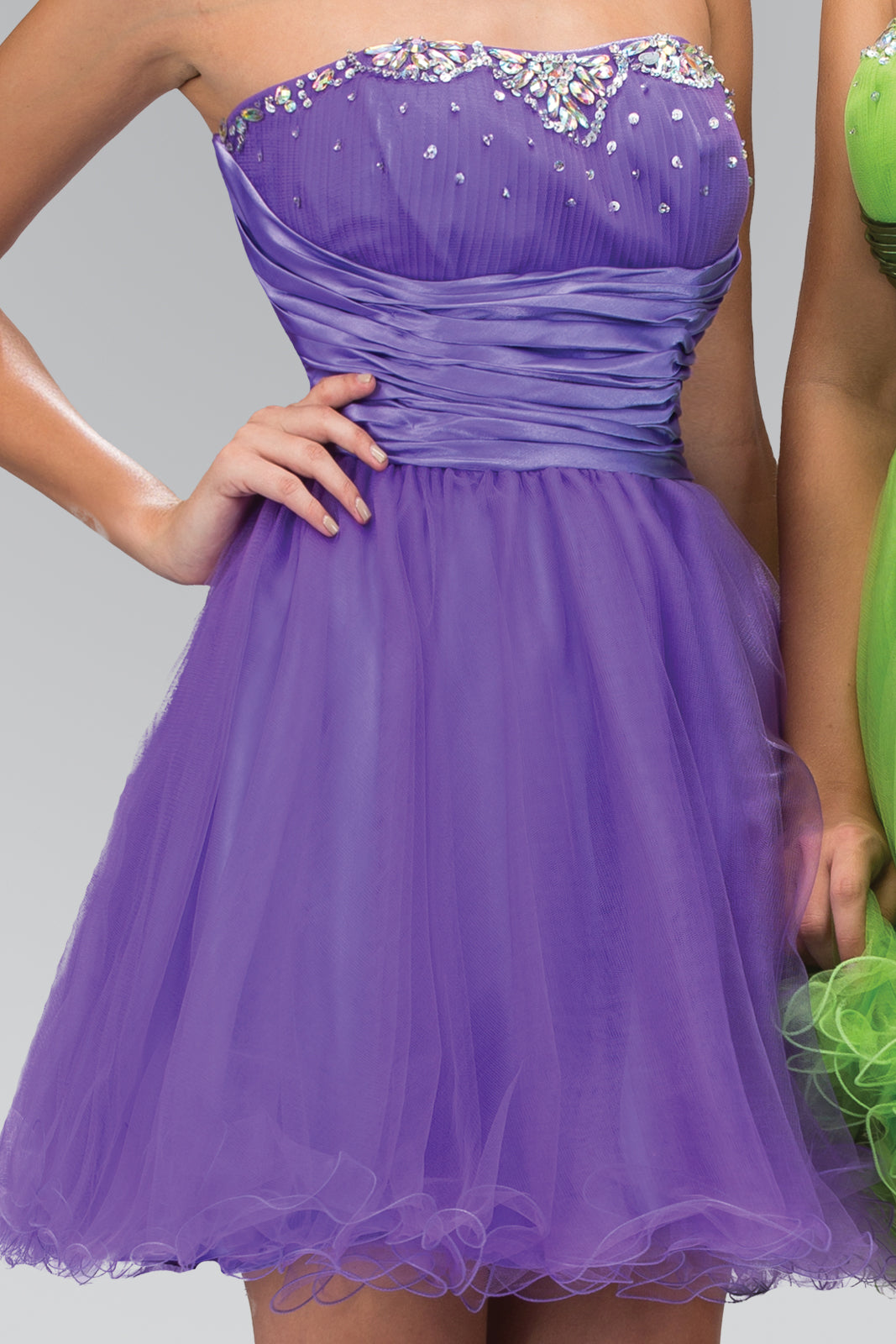 elisabeth pleated tulle formal dress Elisabeth Pleated Tulle Formal Dress main image 0