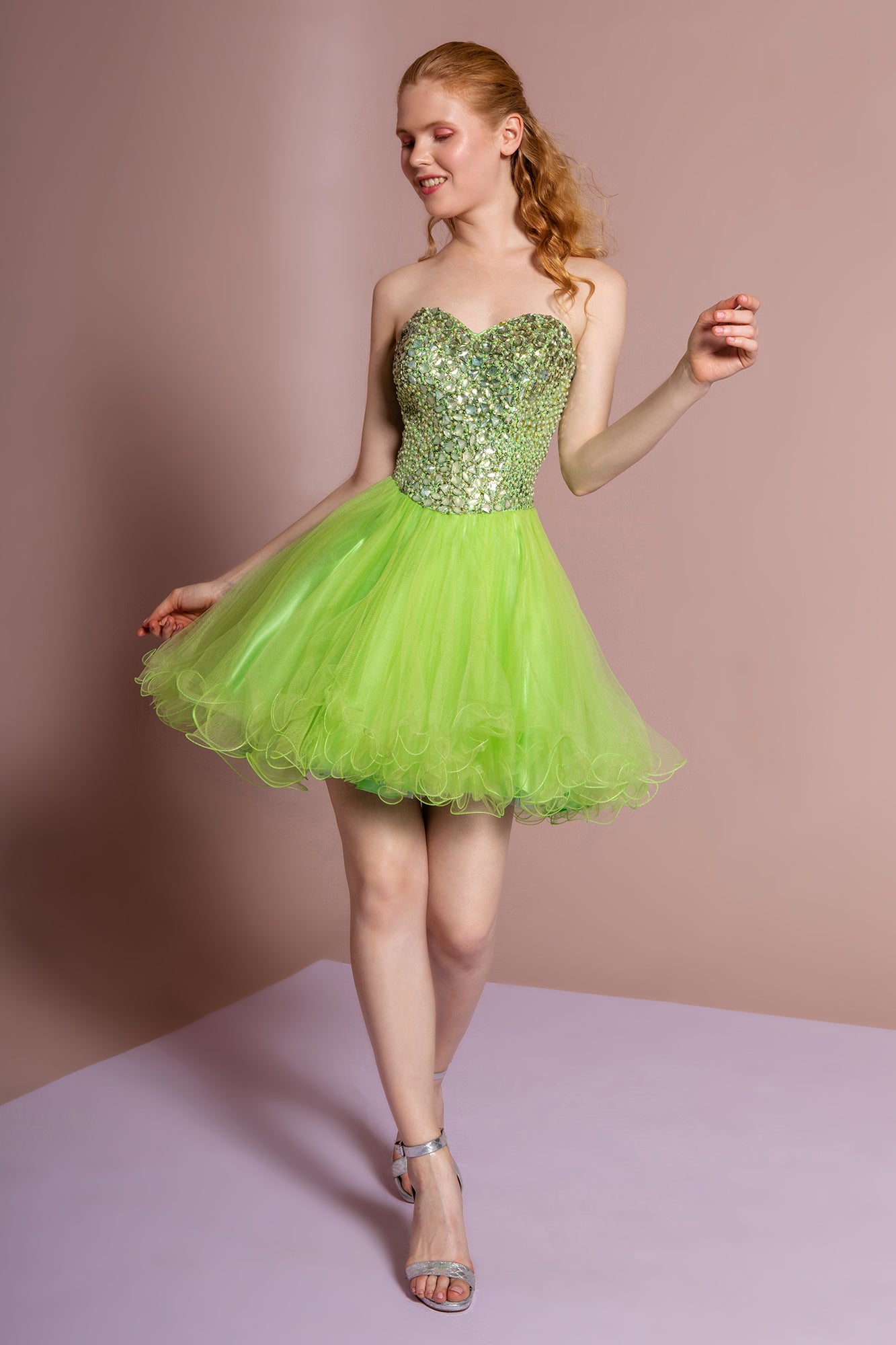 Elizabeth K - GS2034 - Sweetheart Tulle Cocktail Dress