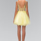 Elizabeth K - GS2156 - Rolled Hem Tulle Cocktail Dress - Short