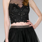 Elizabeth K - GS2398 - Two-Piece Strap-Back Tulle Cocktail Dress - Short