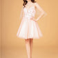Elizabeth K - GS3089 - Mesh Sweetheart Neckline Cocktail Dress - Short