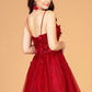Elizabeth K - GS3090 - Illusion Sweetheart Cocktail Dress - Short