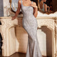 Fitted Bead Gown by Cinderella Divine J814 - Special Occasion/Curves