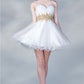 Beaded Tulle Short Women Formal Dress By Ladivine JC870