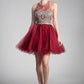 Halter Tulle layered Short Cocktail dress by Cinderella Divine - UJ0119